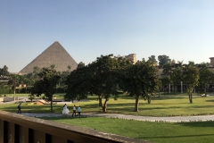 Mena House Hotel - Pyramiden-Blick vom Balkon