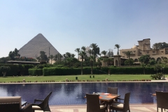 Mena House Hotel - Blick vom Frühstückstisch