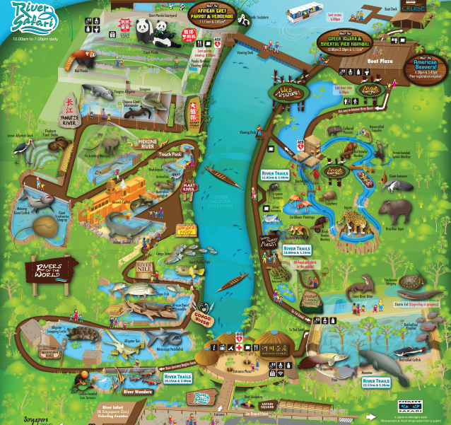 Karte der River Safari
